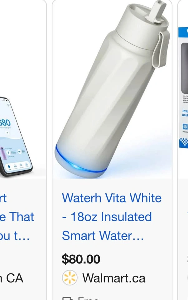 NEW WATER H +| Smart Water Bottle water tracker hydration AI