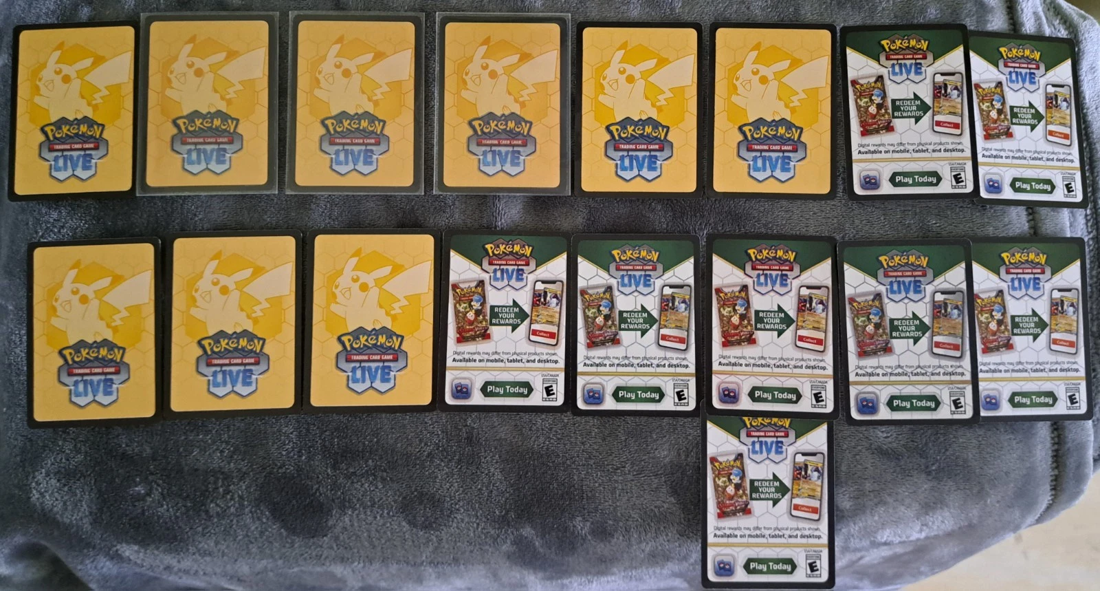 Pokémon TCG QR Code Cards Lot Of 17