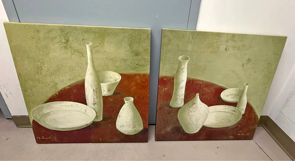 Reproduction Fabrice de Villeneuve Painting Set of 2
