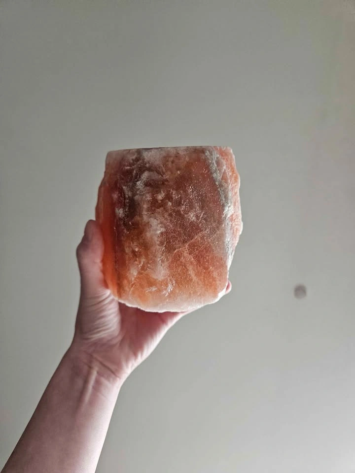 Pink Himalayan Salt Tea Light Holder - photo 2