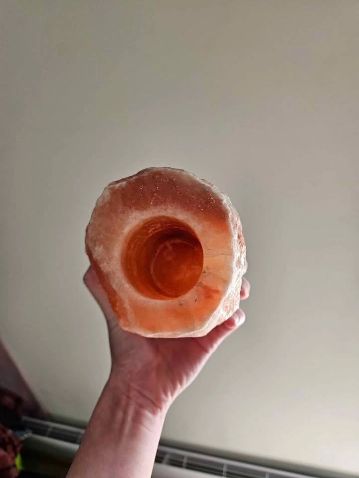 Pink Himalayan Salt Tea Light Holder - photo 3
