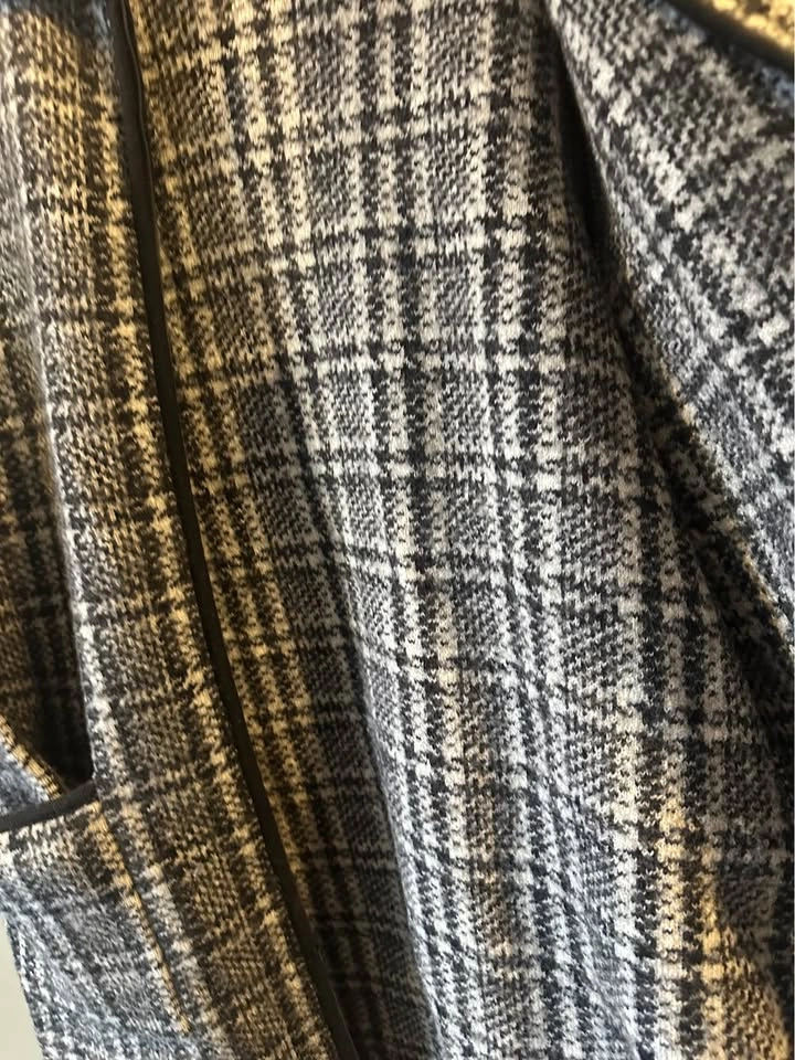 Vintage Rena Rowan Wool Sweater Coat XL Plaid - photo 4