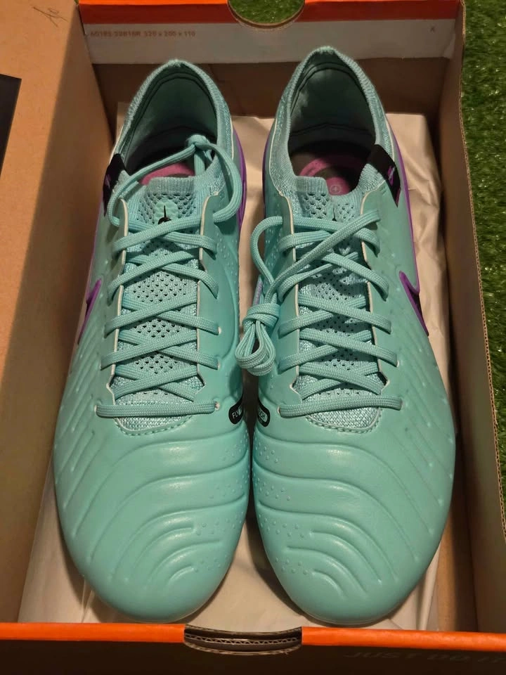 Nike Tiempo Elite SG Soccer Cleats Light Blue Purple - photo 2