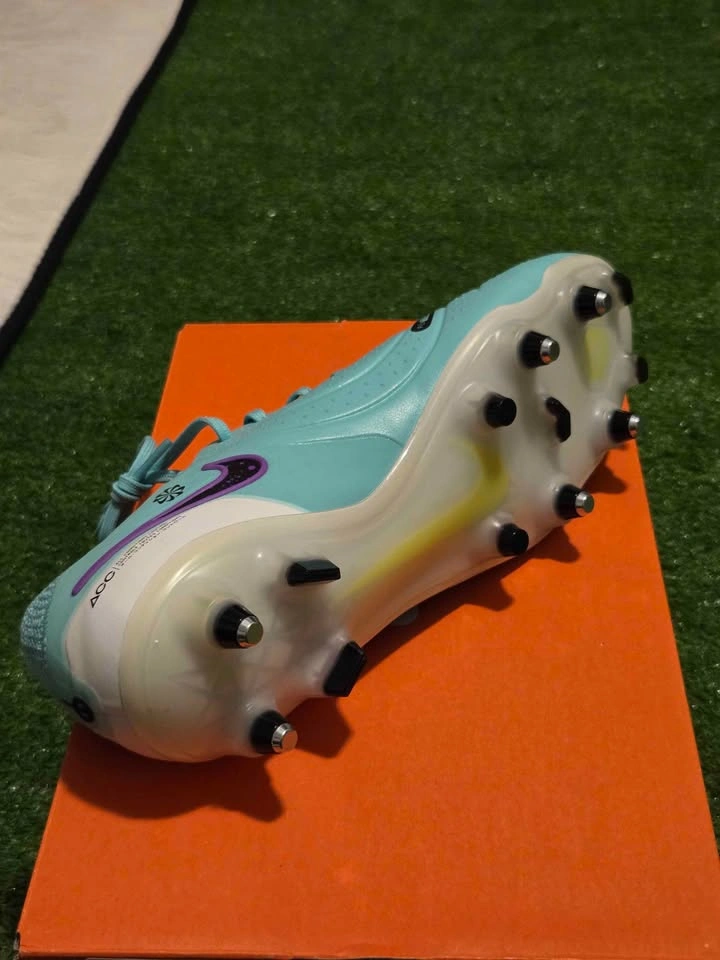 Nike Tiempo Elite SG Soccer Cleats Light Blue Purple - photo 3