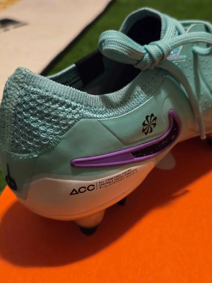 Nike Tiempo Elite SG Soccer Cleats Light Blue Purple - photo 4