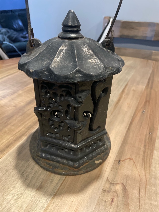 Vintage Japanese Cast Iron Candle Holder
