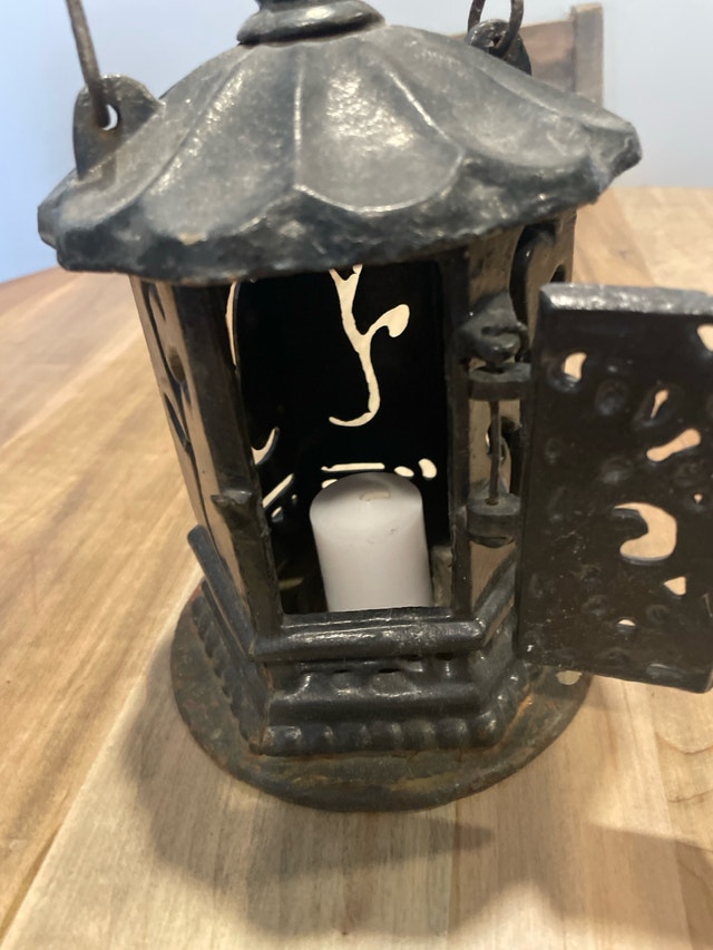 Vintage Japanese Cast Iron Candle Holder - photo 3