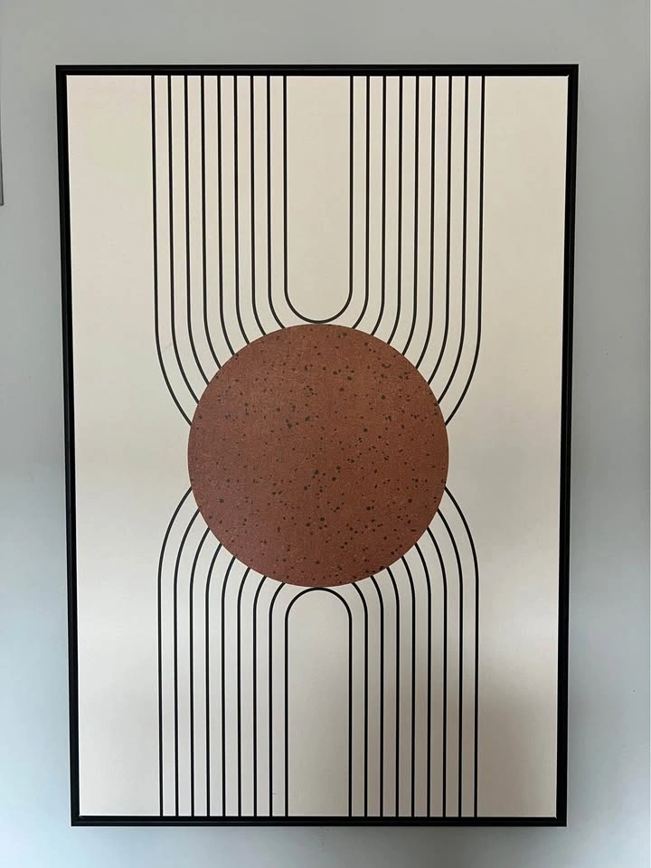 Modern Geometric Wall Art Prints Pair - photo 2
