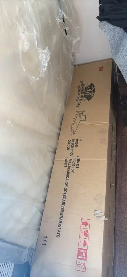 Double bed and frame - photo 2