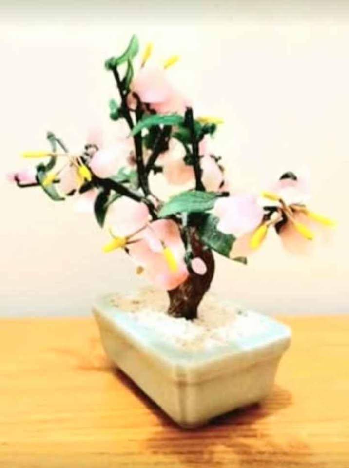 Decorative Hand Crafted Bonsai Sherry Blossom Tree - photo 3