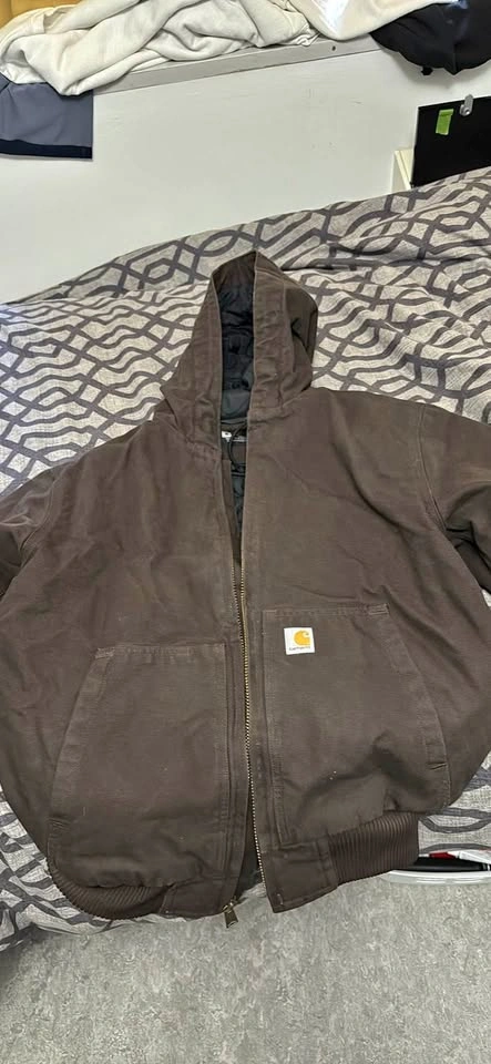 Carhartt Brown Hooded Jacket M