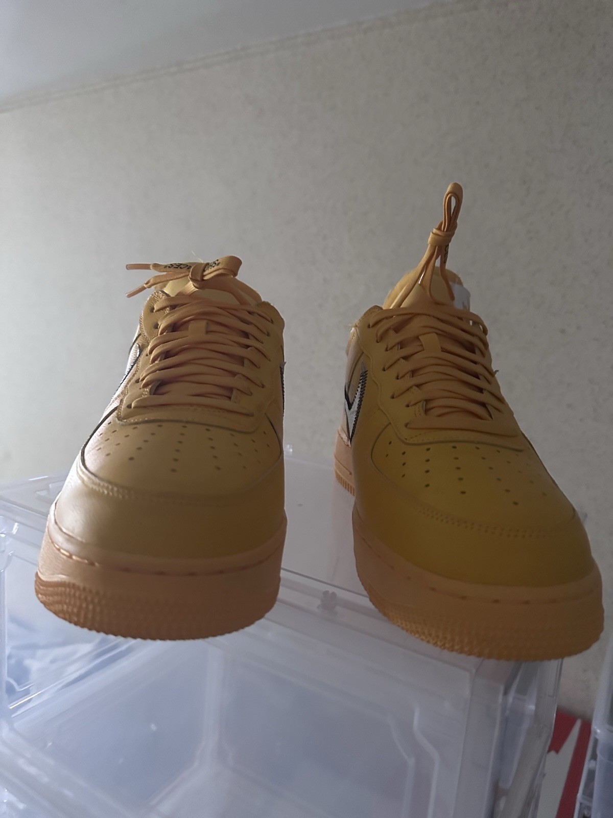 SIZE 13 Off-White Nike Air Force 1 ICA UNIVERSITY GOLD - photo 5