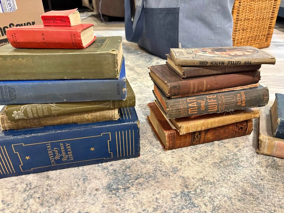 Antique and vintage books