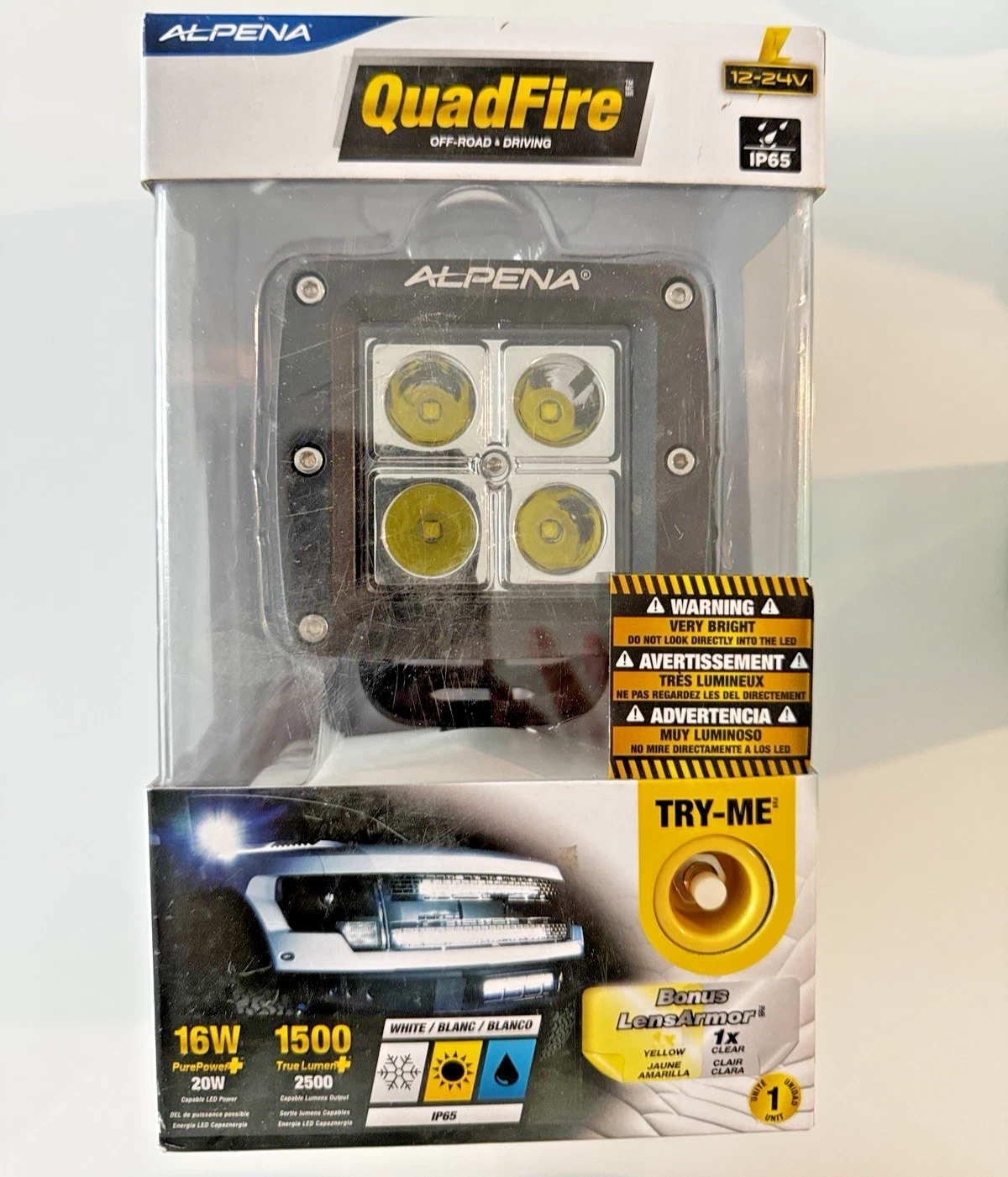 Alpena QuadFire LED Pod Light – 1500 Lumens (Item 70623) – New I