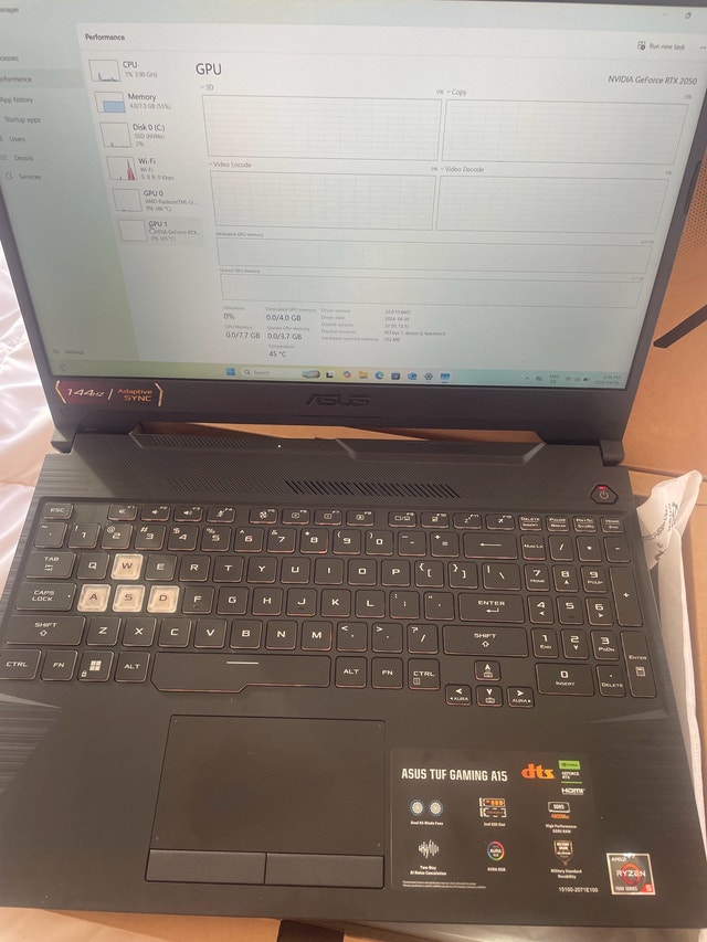 ASUS TUF Gaming A15 Laptop Ryzen 5 RTX 2050 1TB SSD - photo 5