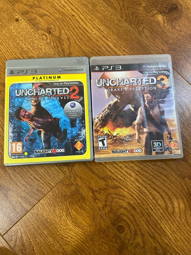Uncharted 2 and 3 PS3