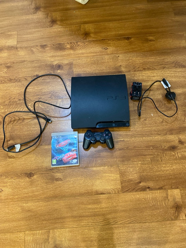 PS3 with Cars 2 and Controller
