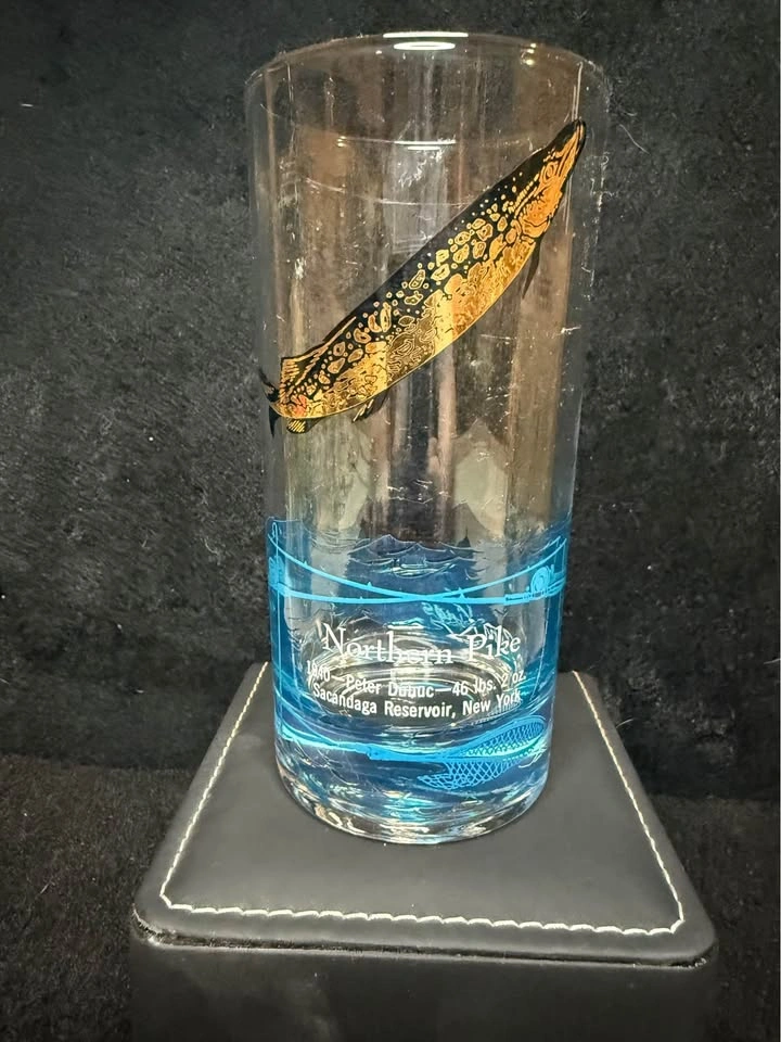 Vintage 1950s Sport Kings Fish World Records Glasses Set - photo 5