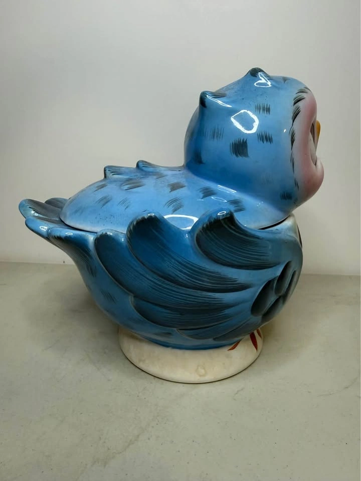Vtg Lefton/Norcross Bluebird Japan Cookie Jar & Salt/Pepper Set - photo 5