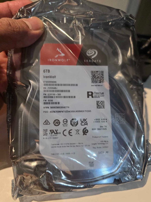 SEAGATE IRONWOLF 6TB NAS Hard Drive