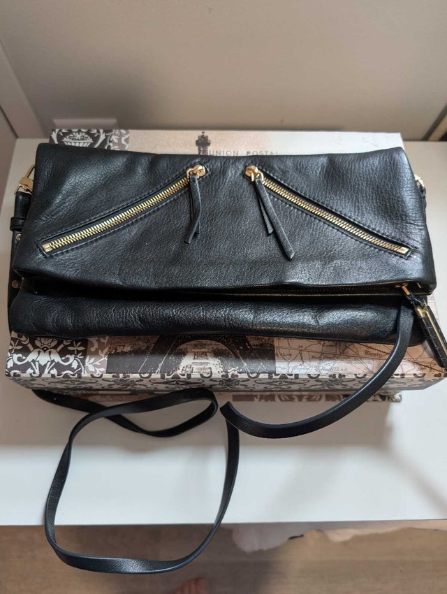 Stella & Dot Leather Envelope Bag NEW