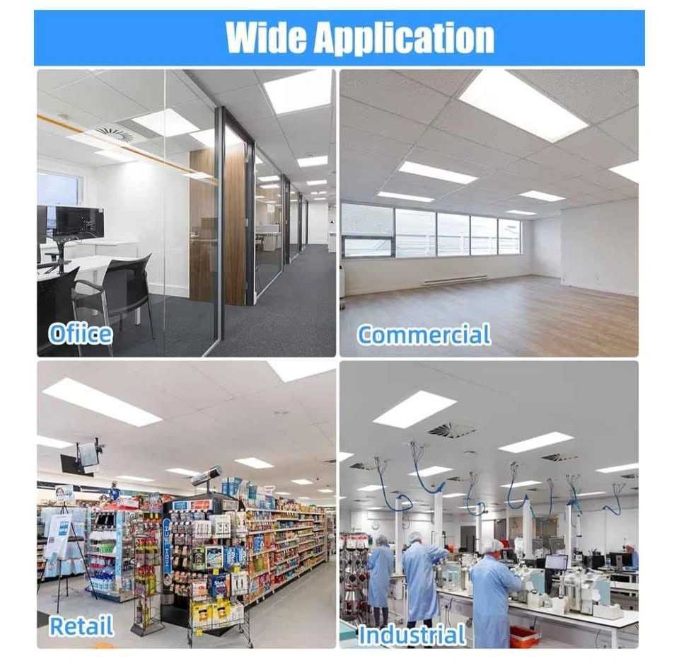 4-Pack 2x4 LED Flat Panel Lights - 7800LM, 5000K, Dimmable - photo 2