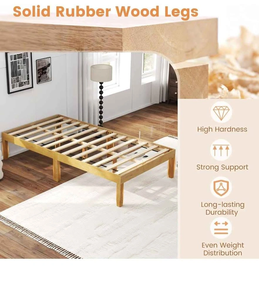 Twin Size Wood Platform Bed Frame - photo 5