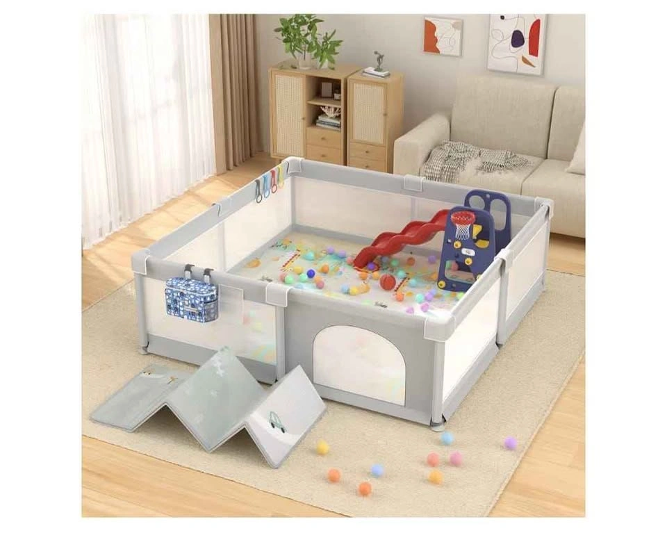 BRAND NEW Extra Large Baby Playpen 79"x71" - Includes Mat & Ball - photo 3