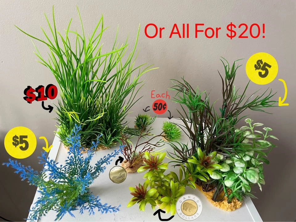 Top Fin Artificial Aquarium Plant Variety Pack