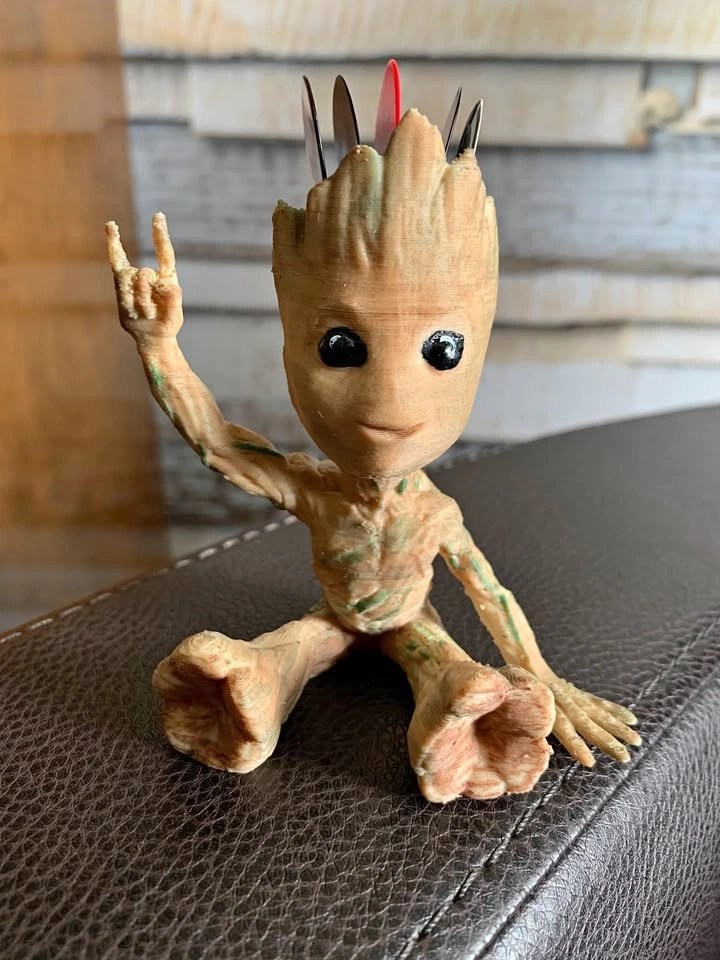 Heavy Metal Groot Guitar Pick Holder (3D Printed)
