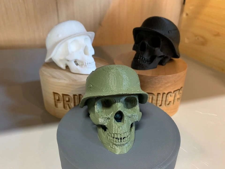 Helmet Skull Guitar Pick Holder (3D Printed) - photo 2