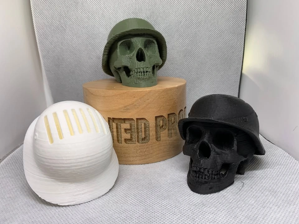 Helmet Skull Guitar Pick Holder (3D Printed) - photo 5