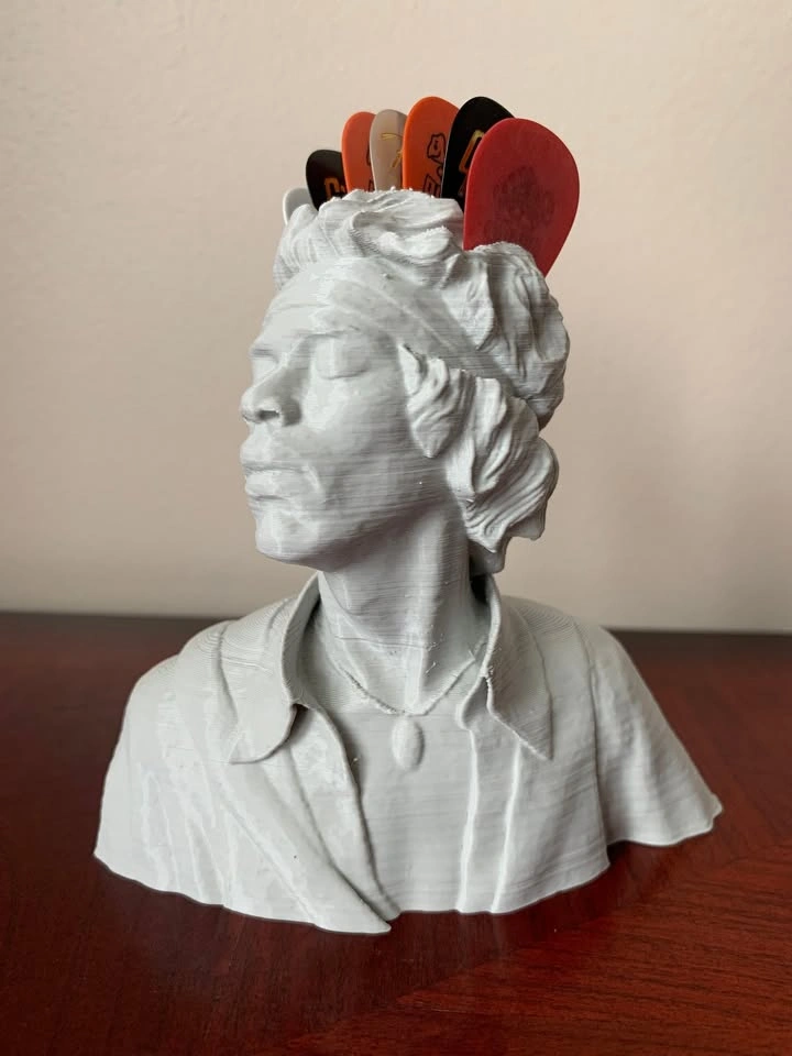 Jimi Hendrix Guitar Pick Holder (3D Printed) - photo 2