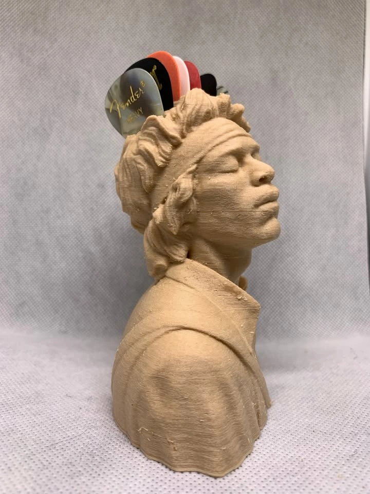 Jimi Hendrix Guitar Pick Holder (3D Printed) - photo 3