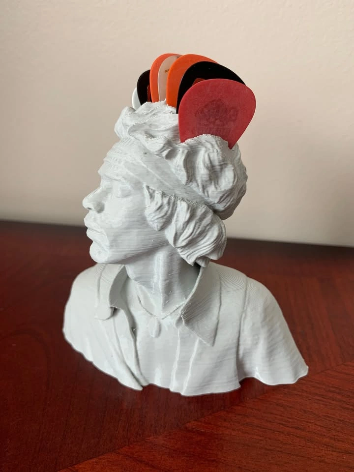 Jimi Hendrix Guitar Pick Holder (3D Printed) - photo 4