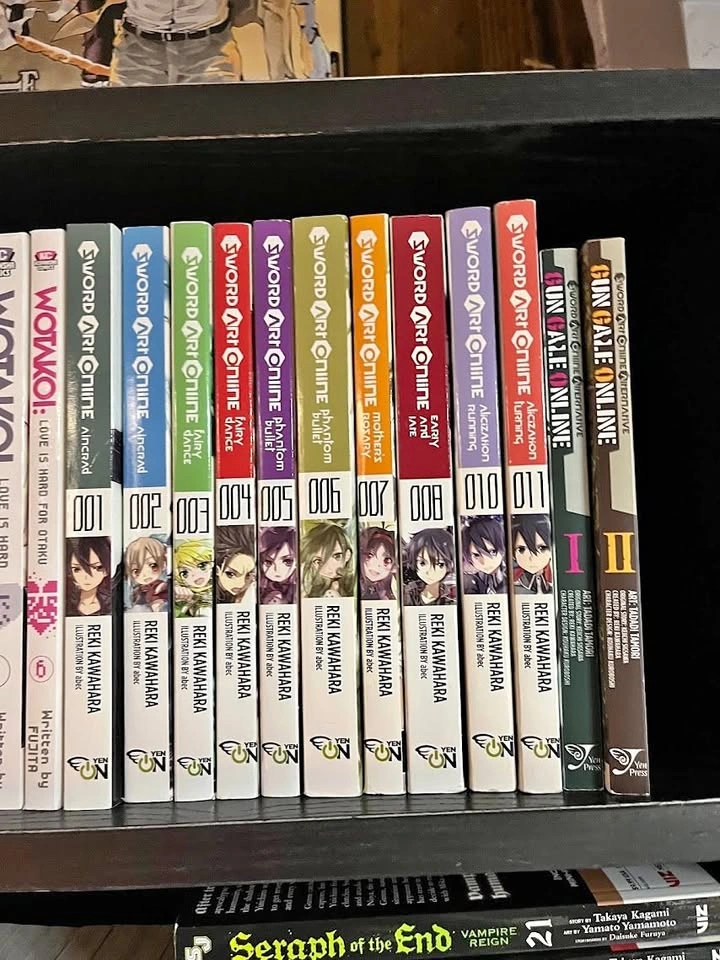 Sword Art Online LN 1-8, 10-11 + Gun Gale Online Manga 1-2