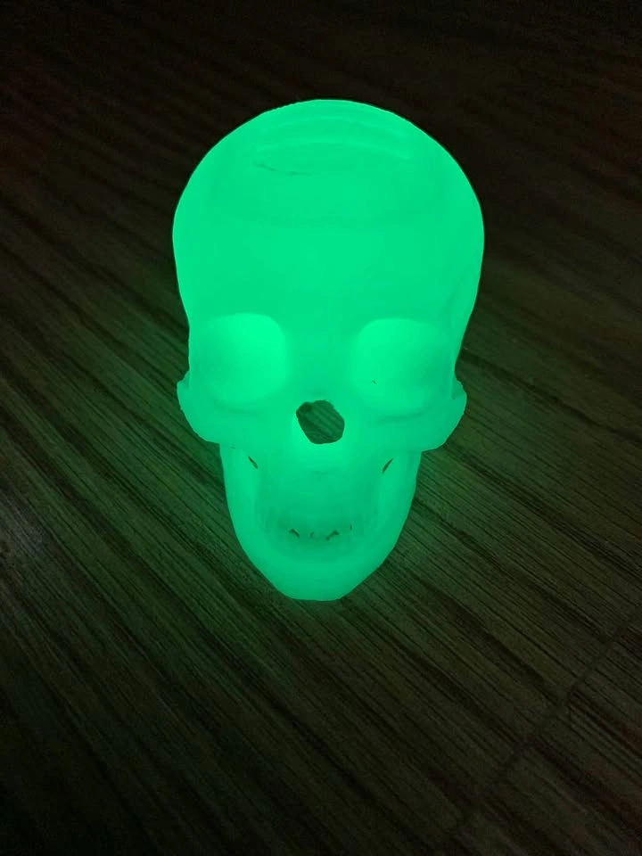 Glow-in-the-Dark Skull Guitar Pick Holder (3D Printed)