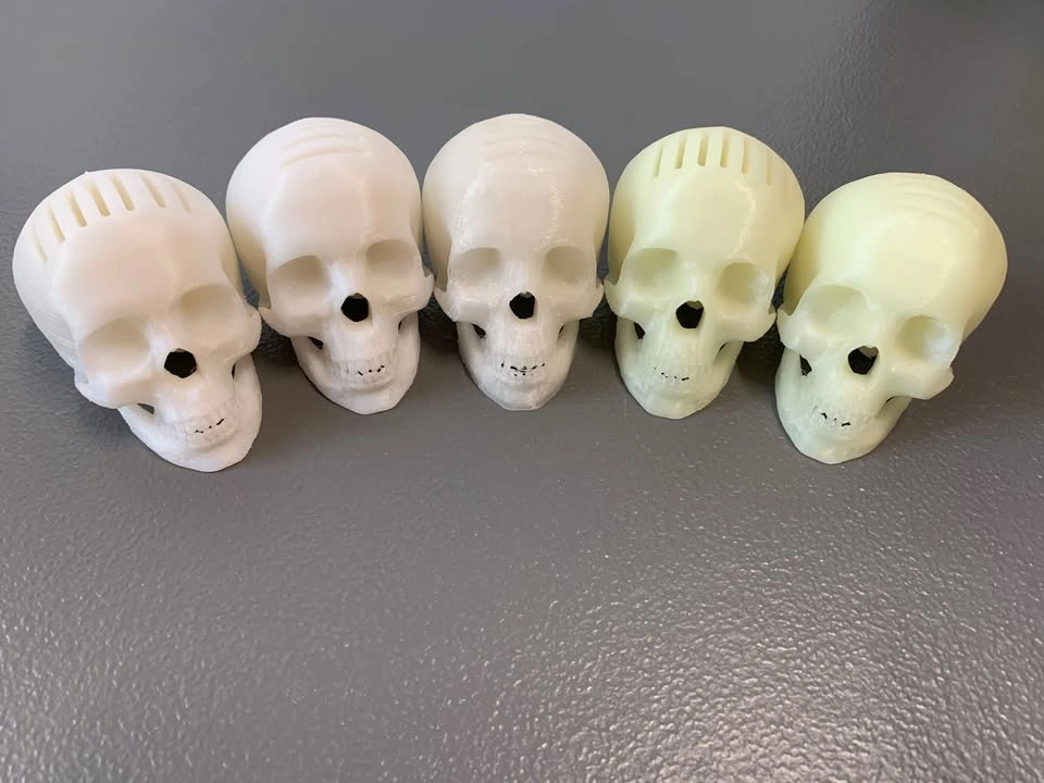 Glow-in-the-Dark Skull Guitar Pick Holder (3D Printed) - photo 2
