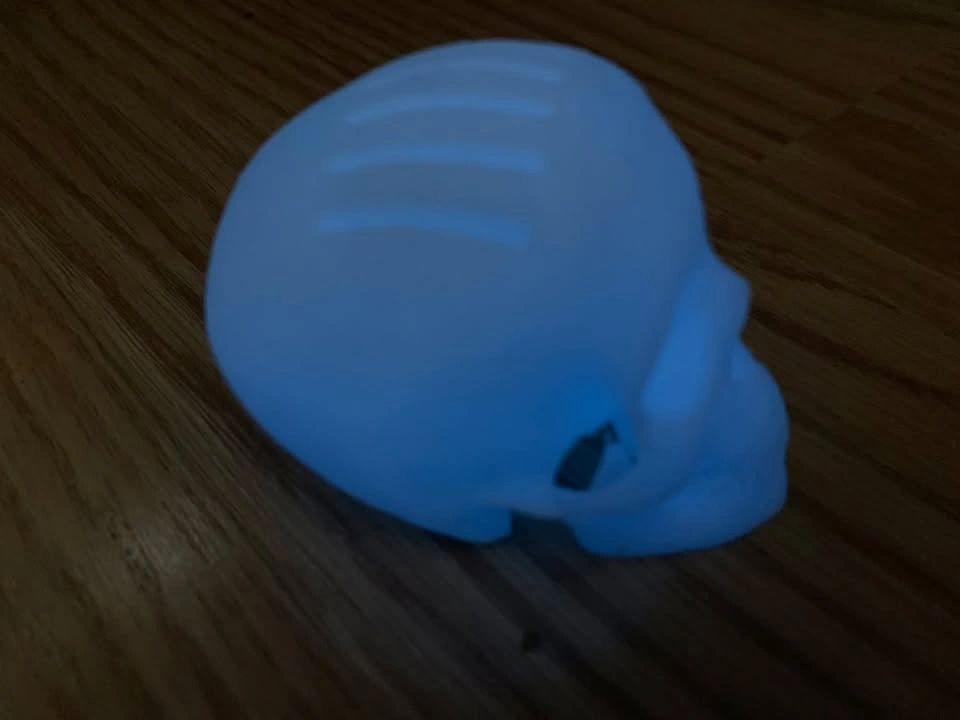 Glow-in-the-Dark Skull Guitar Pick Holder (3D Printed) - photo 5