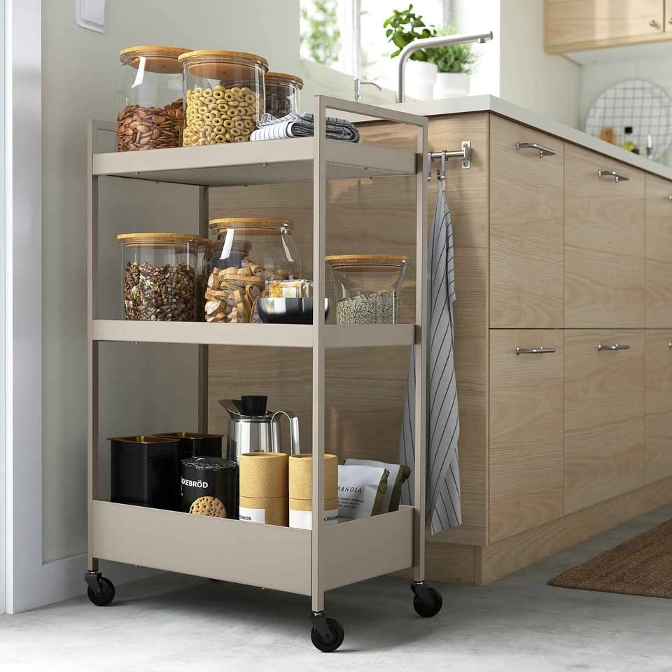 IKEA NISSAFORS Utility Cart (Beige) – Like New – Moving Sale - photo 2