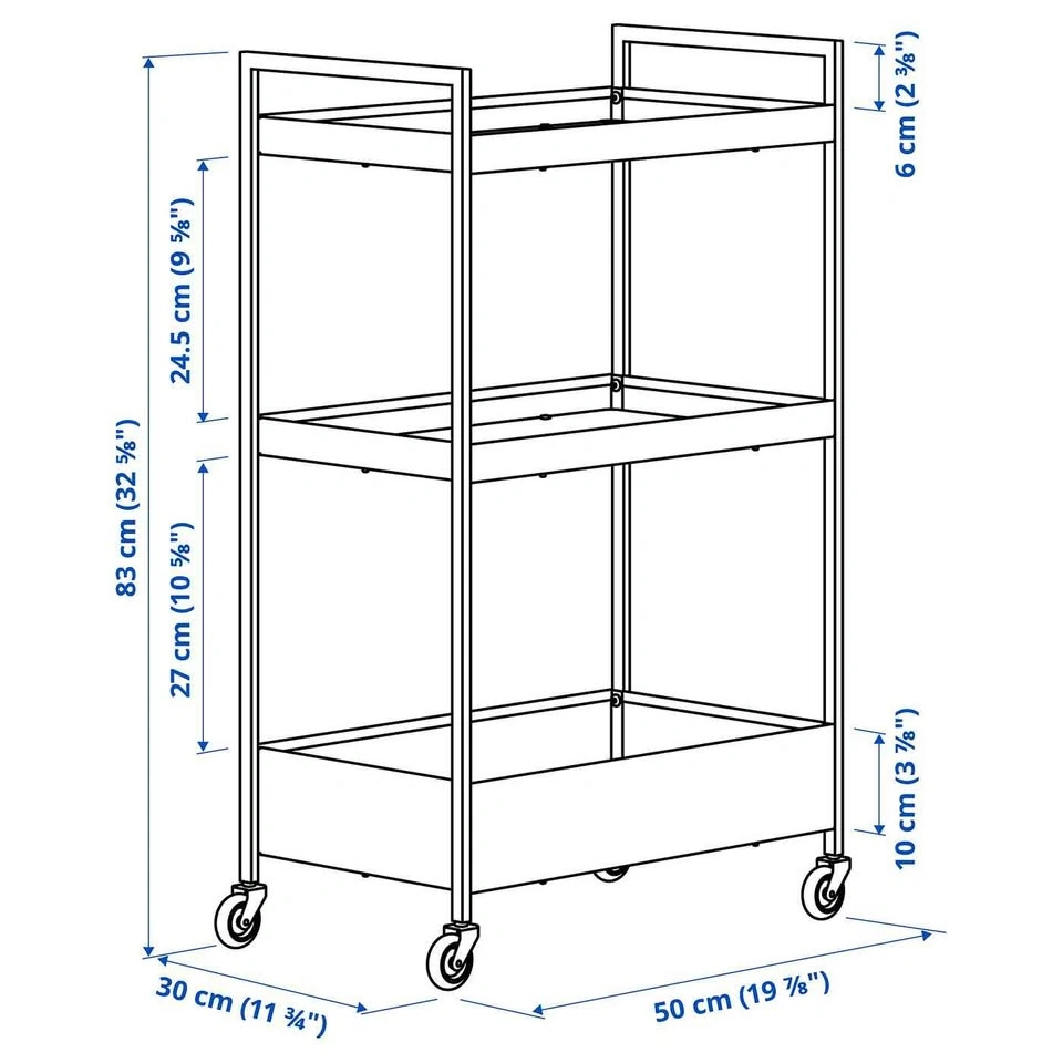 IKEA NISSAFORS Utility Cart (Beige) – Like New – Moving Sale - photo 4