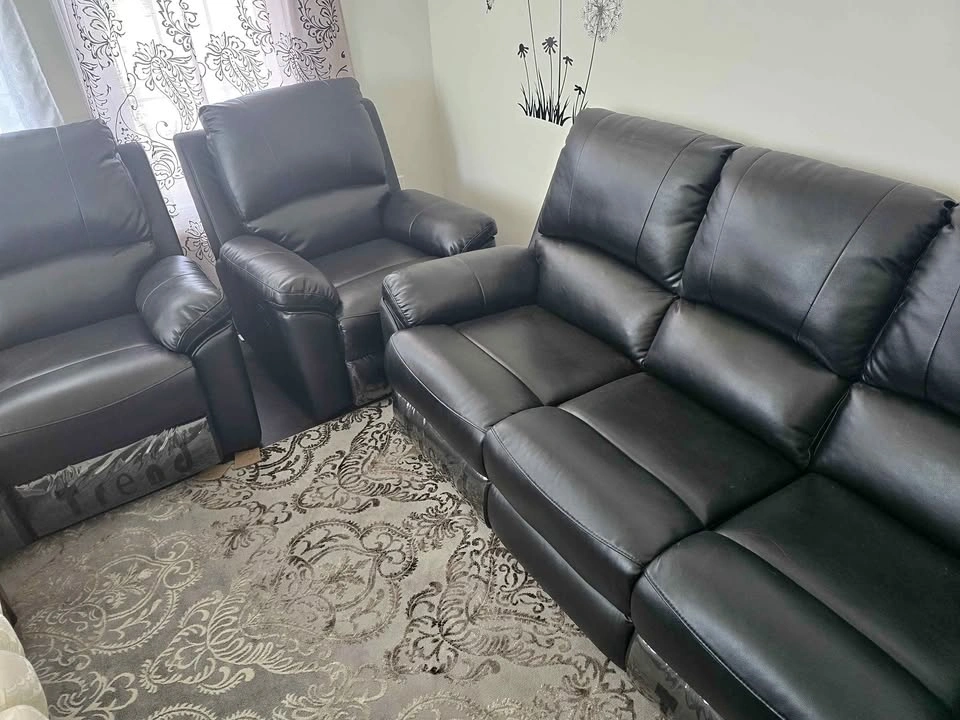 3-Piece Faux Leather Living Room Set