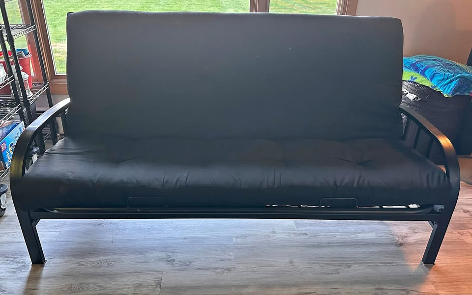 Black Metal Futon