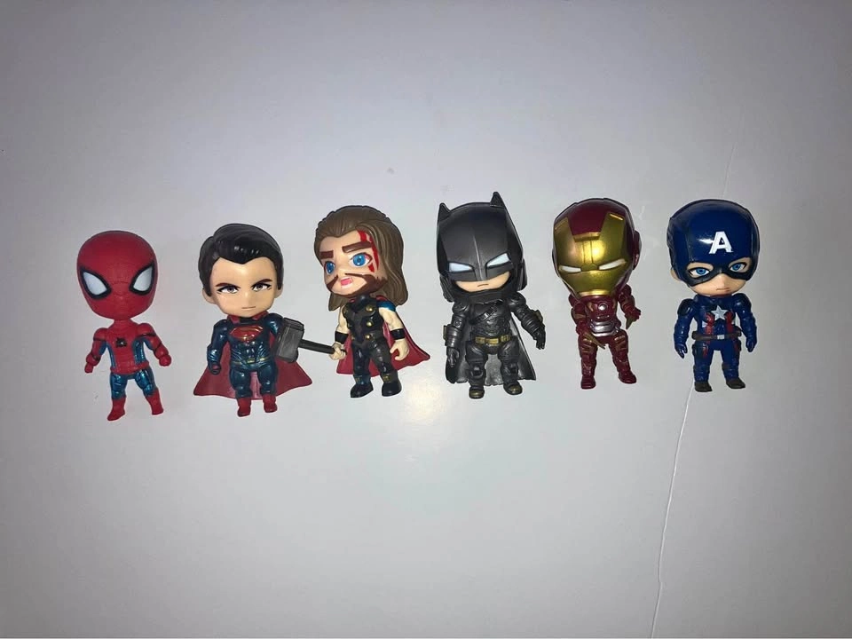 Marvel and DC Mini Figures Complete Set
