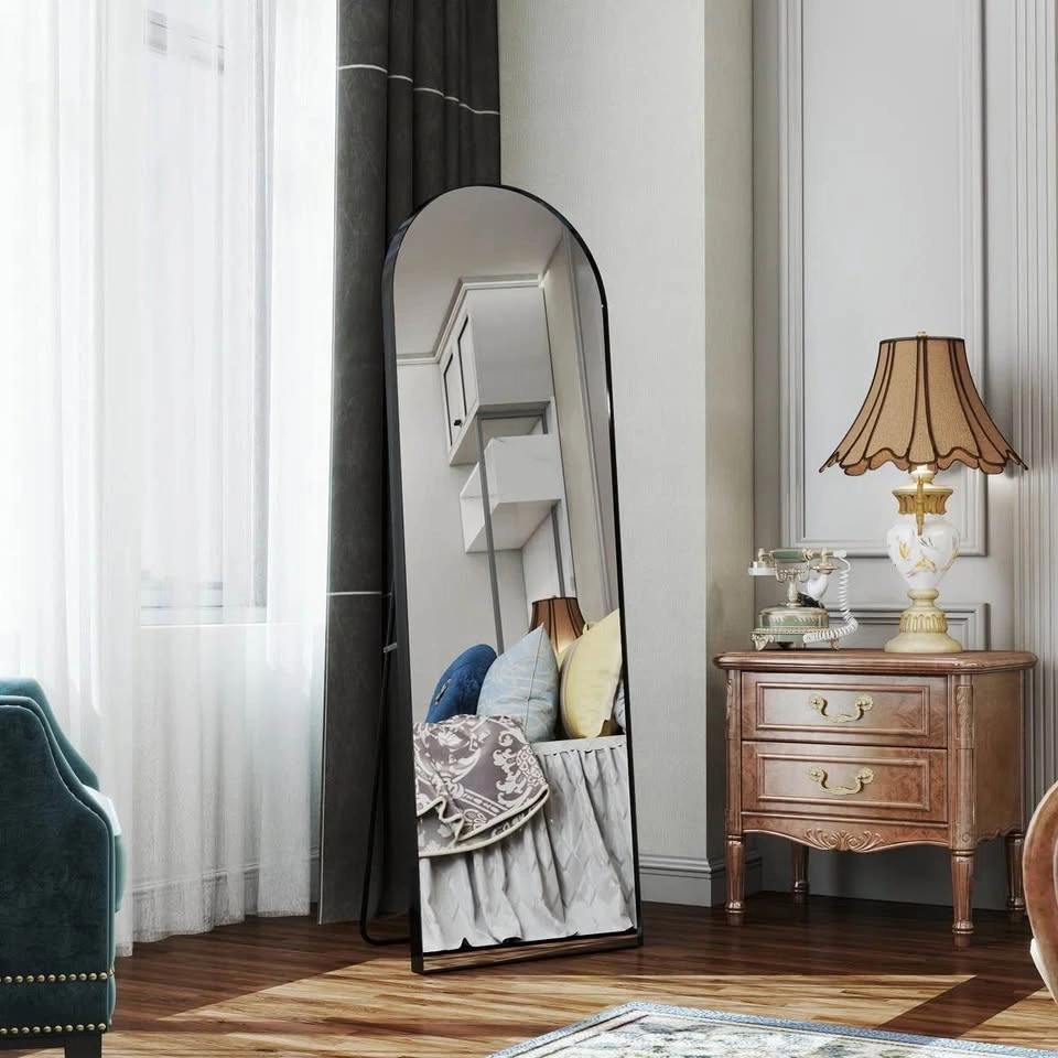 Arched Full-Length Mirror, Aluminum Alloy Frame - photo 2