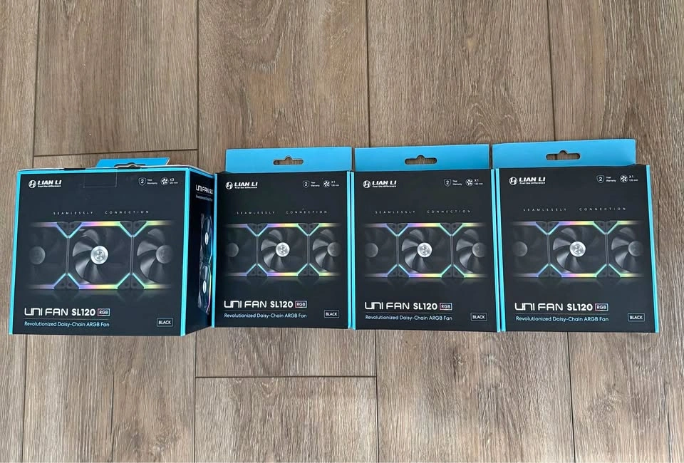 Lian Li Uni Fan SL120 (6) + Controller