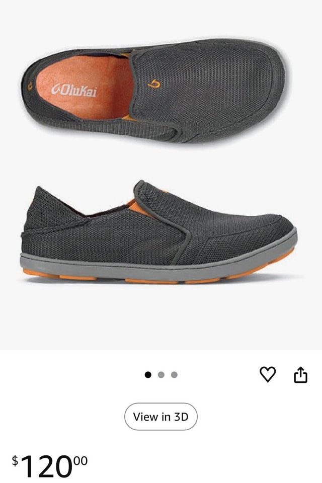Olukai Nohea Mesh Men's Slip On Sneakers Size 12