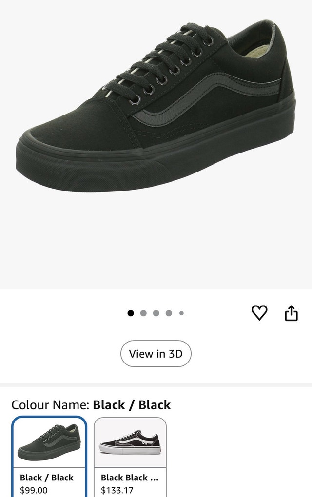 Vans Old Skool Flame - Black - Men's 9.5 / Women's 11
