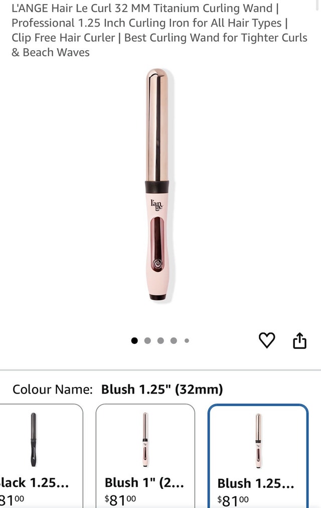 L'ANGE Hair Le Curl 32 MM Titanium Curling Wand