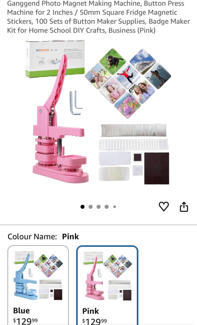 Photo Magnet Making Machine, Button Press Machine for 2 Inches